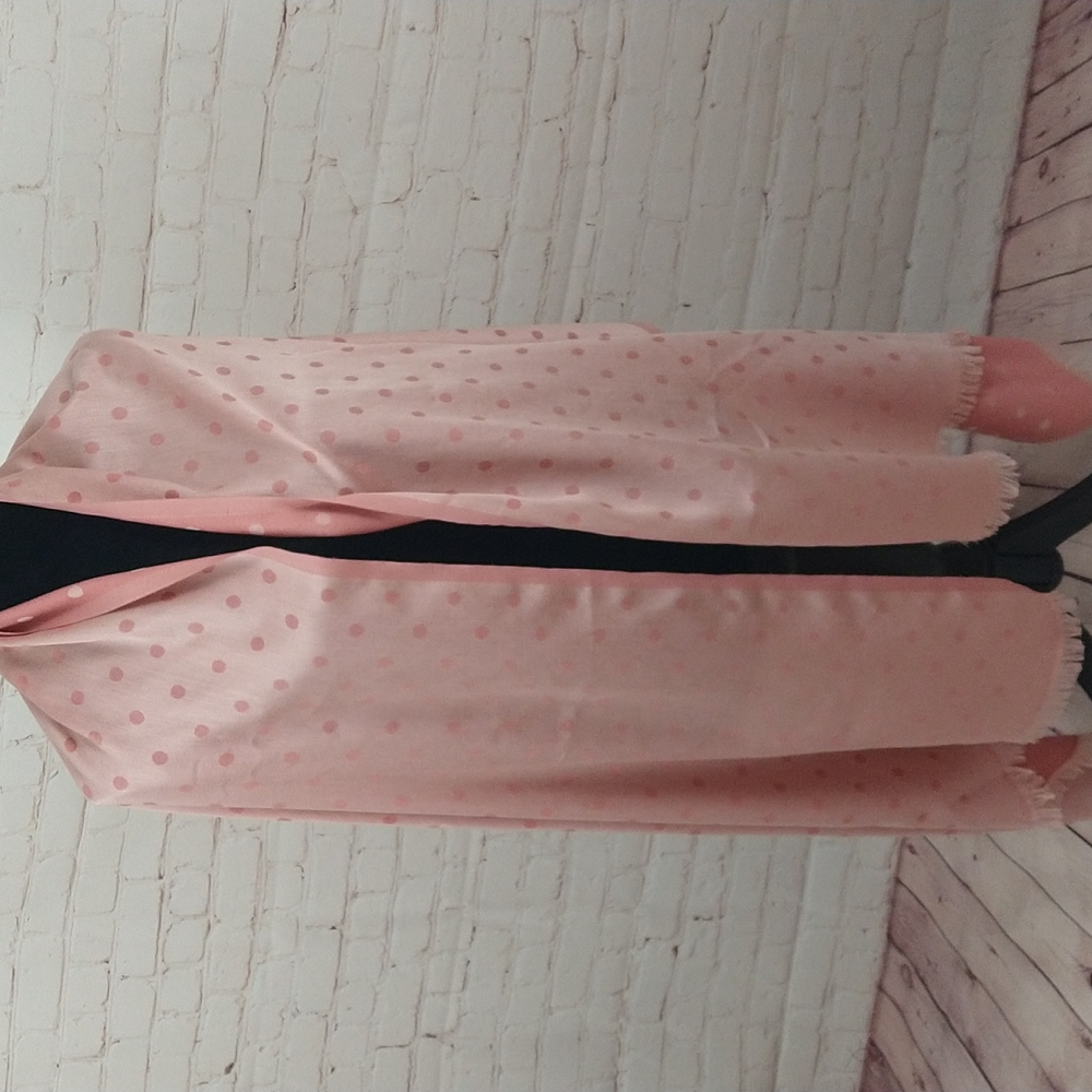 NWOT Pink Polkadot Pashmina